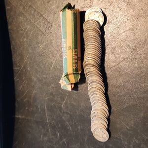 One roll of 90% silver Mercury dimes